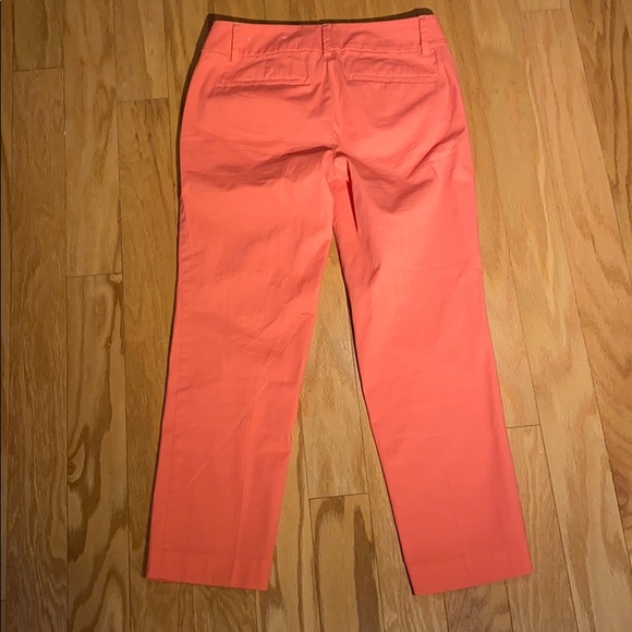 Loft The Original Ankle Pant size in 00P in coral pink orange - Picture 4 of 10